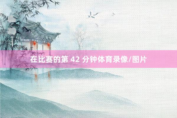 在比赛的第 42 分钟体育录像/图片
