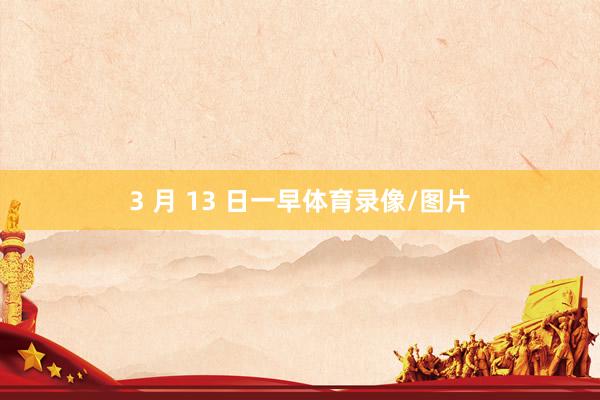 3 月 13 日一早体育录像/图片