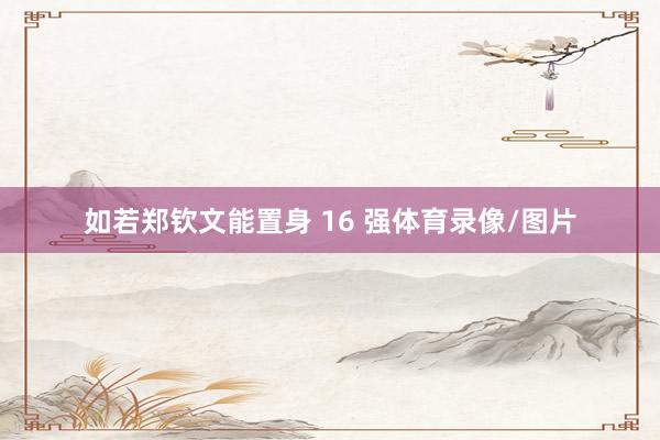 如若郑钦文能置身 16 强体育录像/图片