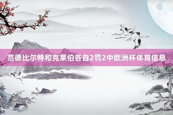 范德比尔特和克莱伯各自2罚2中欧洲杯体育信息