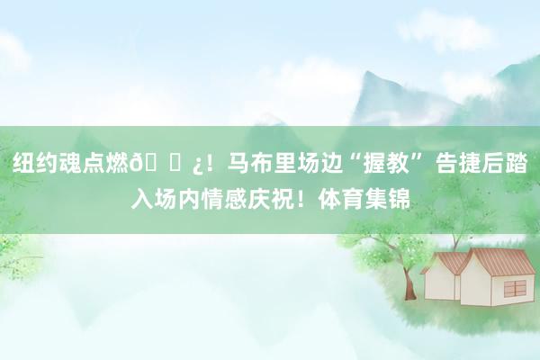 纽约魂点燃🍿！马布里场边“握教” 告捷后踏入场内情感庆祝！体育集锦
