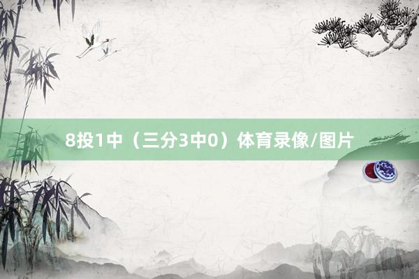 8投1中（三分3中0）体育录像/图片