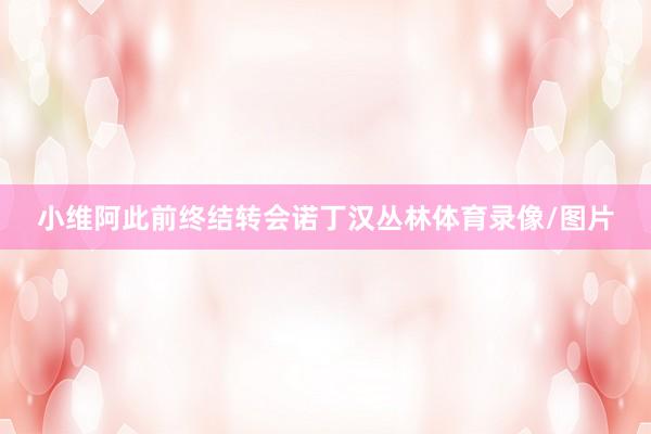 小维阿此前终结转会诺丁汉丛林体育录像/图片