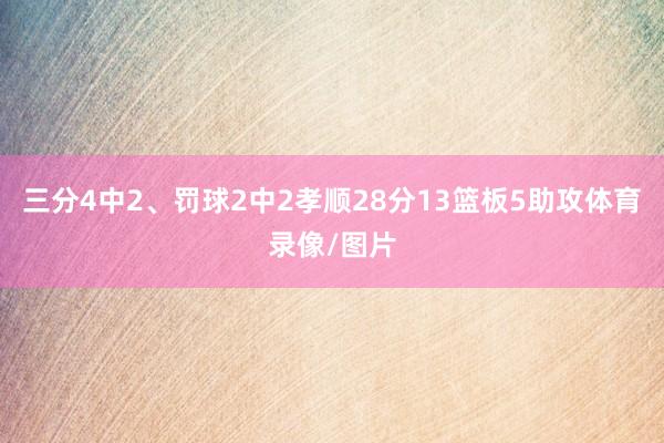 三分4中2、罚球2中2孝顺28分13篮板5助攻体育录像/图片
