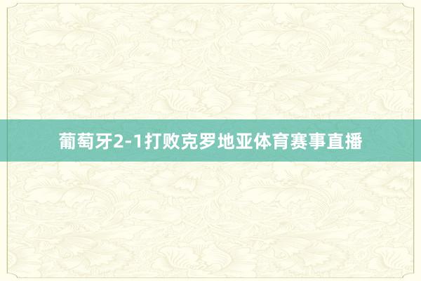 葡萄牙2-1打败克罗地亚体育赛事直播