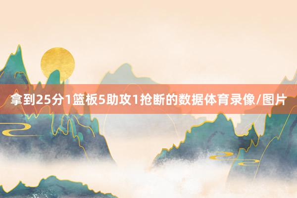 拿到25分1篮板5助攻1抢断的数据体育录像/图片