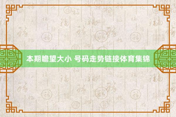 本期瞻望大小 号码走势链接体育集锦