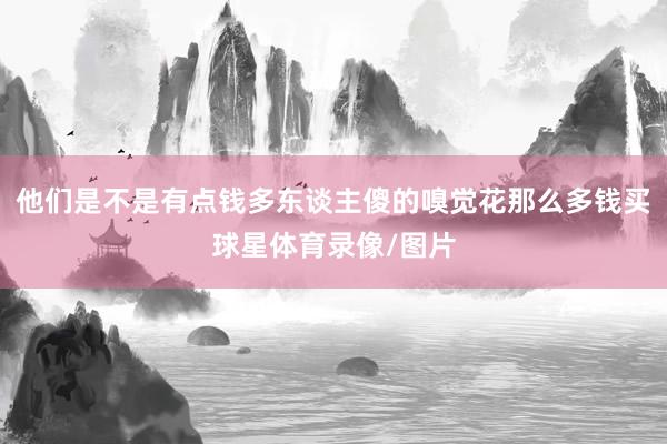 他们是不是有点钱多东谈主傻的嗅觉花那么多钱买球星体育录像/图片