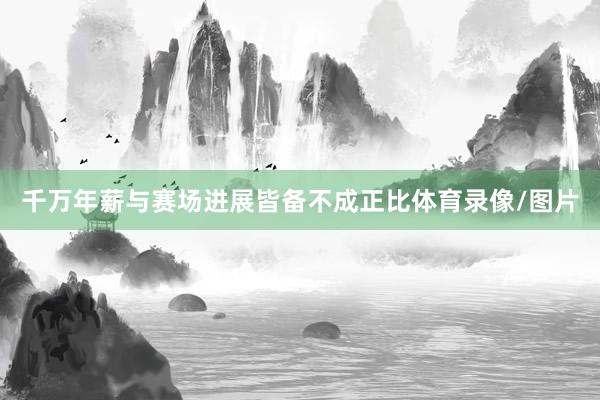 千万年薪与赛场进展皆备不成正比体育录像/图片