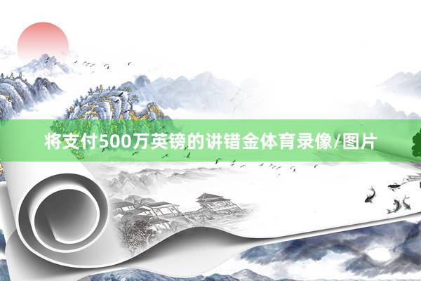 将支付500万英镑的讲错金体育录像/图片